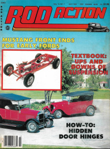 ROD ACTION 1984 JULY - MUSTANG FRONT ENDS, HIDDEN DOOR HINGES, SUSPENSIONS